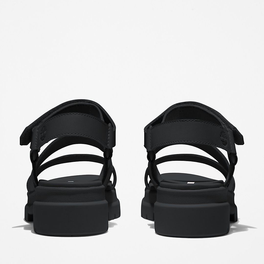 Timberland Womens London Vibe Ankle-Strap Sandal for Women in Black