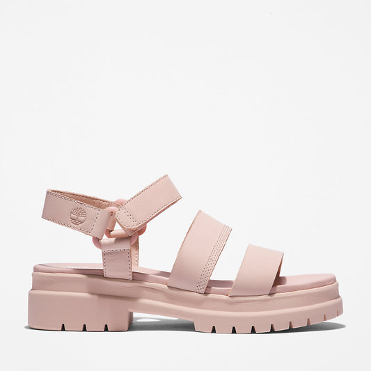 Timberland Womens London Vibe Ankle-Strap Sandal for Women in Light Pink