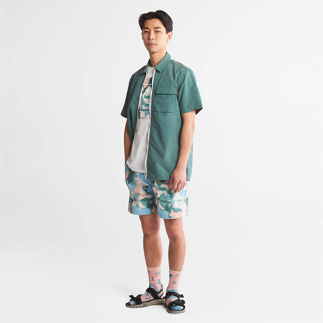Timberland Mens Storytelling Logo T-Shirt for Men in White
