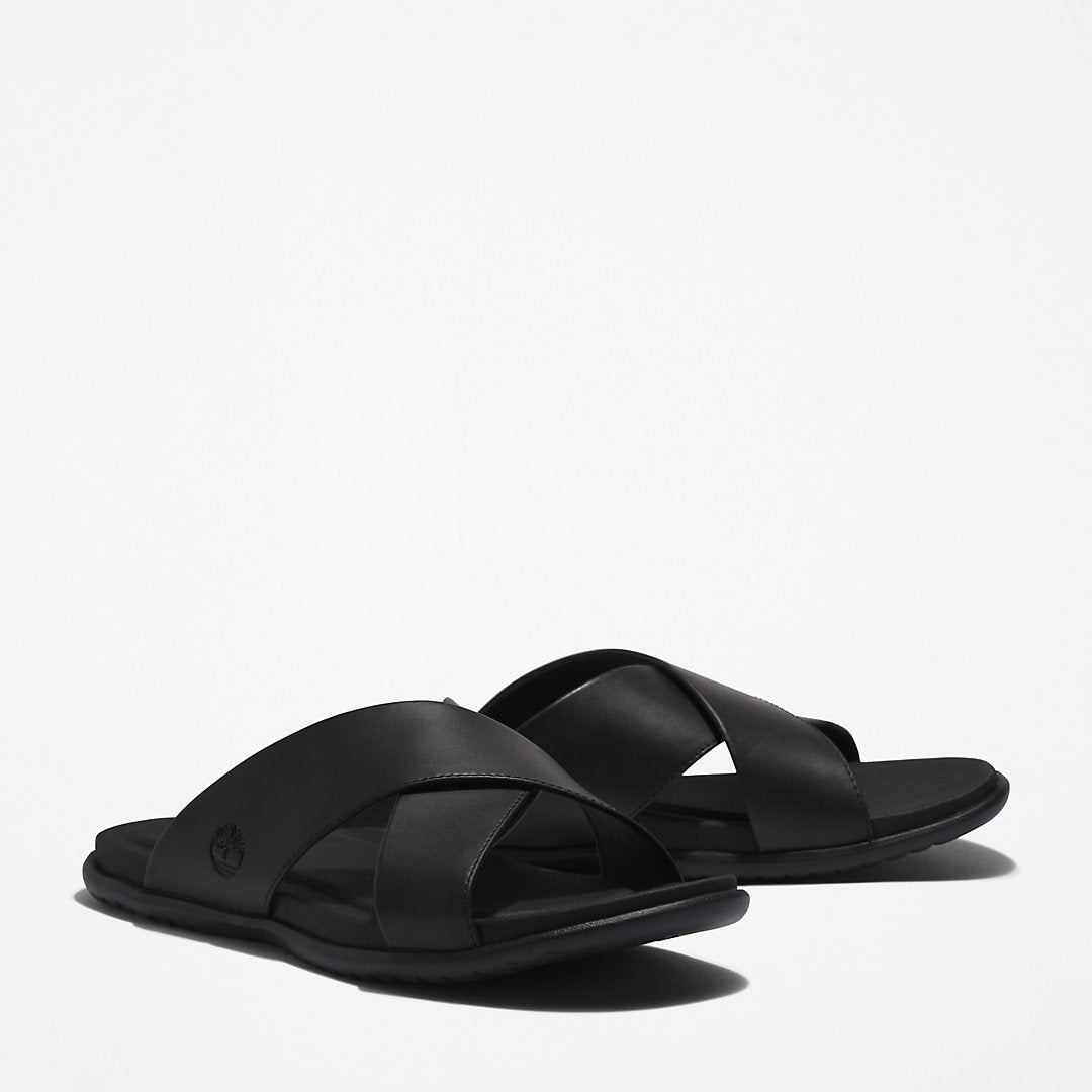 Timberland Mens Kesler Cove Cross-band Sandal for Men in Black