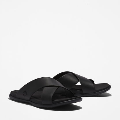 Timberland Mens Kesler Cove Cross-band Sandal for Men in Black