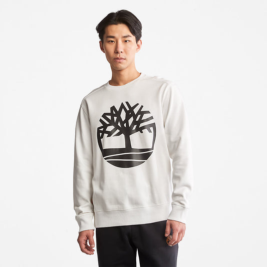 Timberland Mens Core Tree Logo Sweatshirt for Men in White