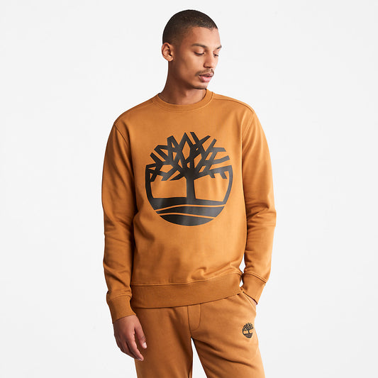 Timberland Mens Core Tree Logo Sweatshirt for Men in Yellow