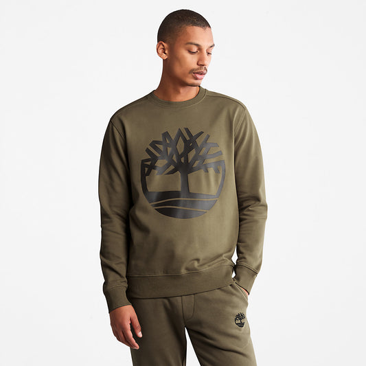 Timberland Mens Timberland® Tree-Logo Sweatshirt for Men in Dark Green
