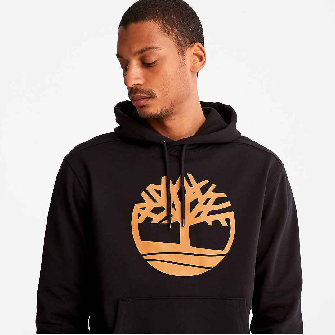 Timberland Mens Timberland® Tree-Logo Hoodie for Men in Black