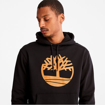 Timberland Mens Timberland® Tree-Logo Hoodie for Men in Black