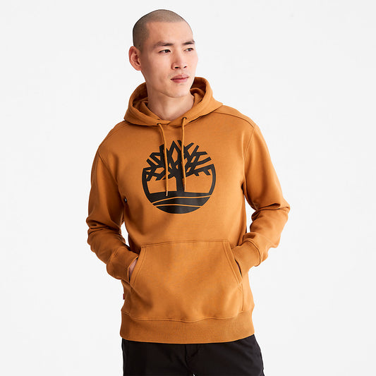 Timberland Mens Core Tree Logo Hoodie for Men in Yellow