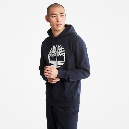 Timberland Mens Core Tree Logo Hoodie for Men in Navy