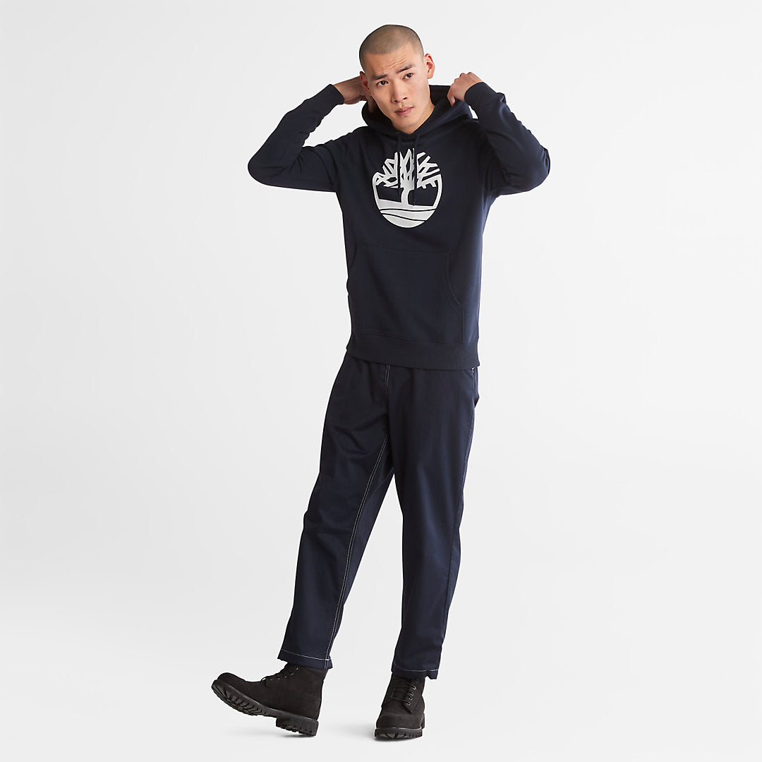 Timberland Mens Core Tree Logo Hoodie for Men in Navy