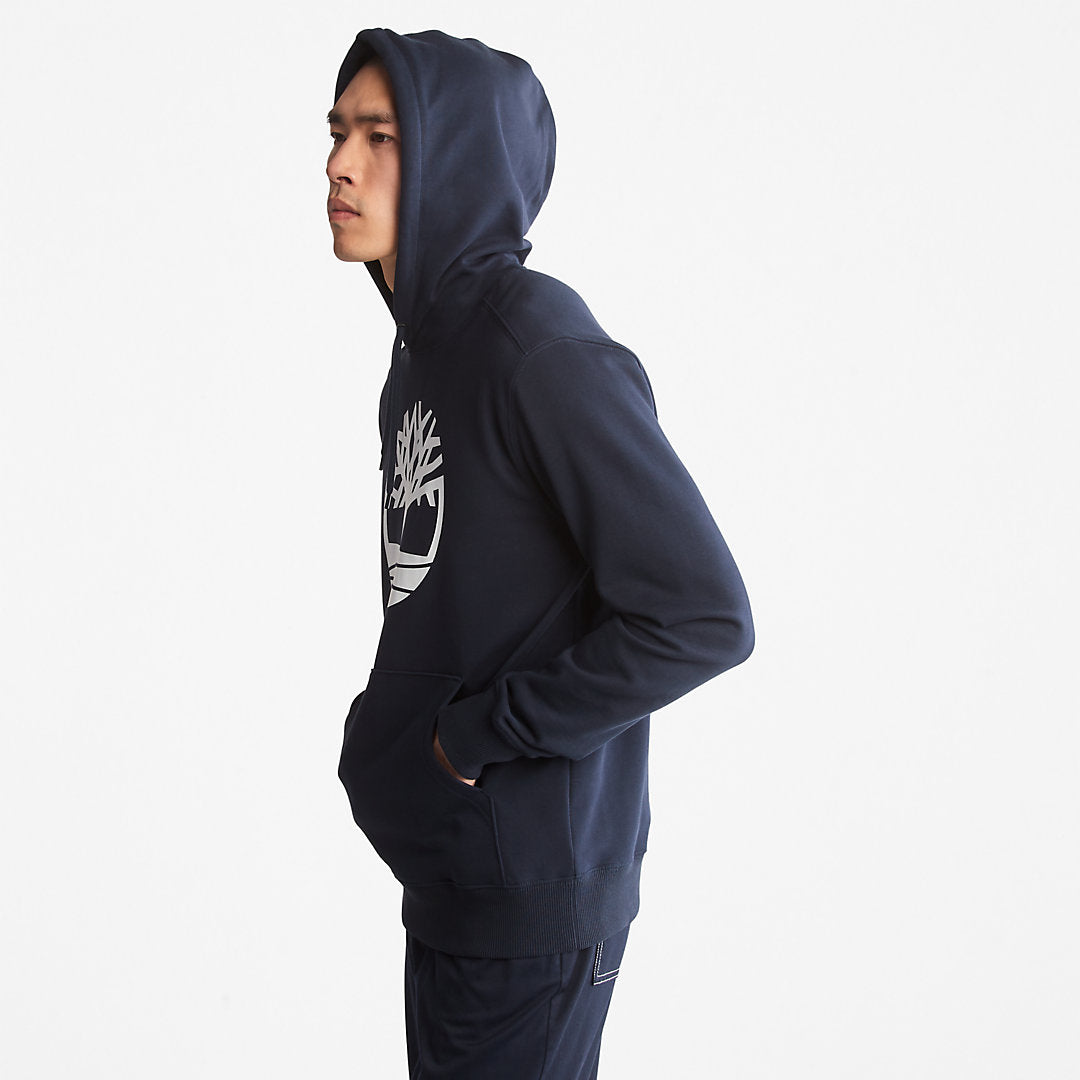 Timberland Mens Core Tree Logo Hoodie for Men in Navy