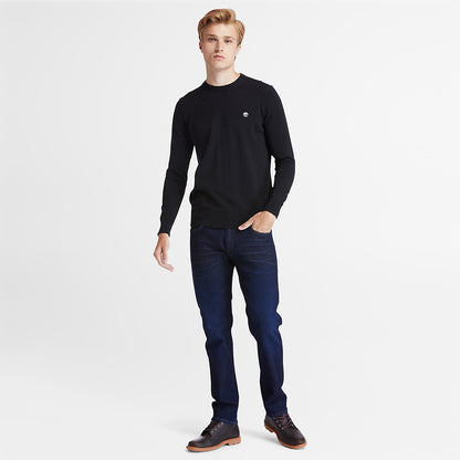 Timberland Mens Williams River Organic Cotton Sweater for Men in Black