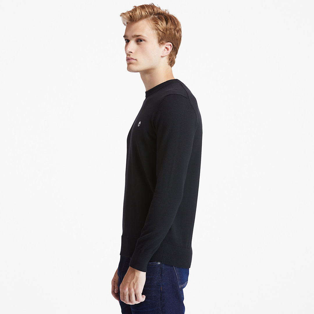 Timberland Mens Williams River Organic Cotton Sweater for Men in Black