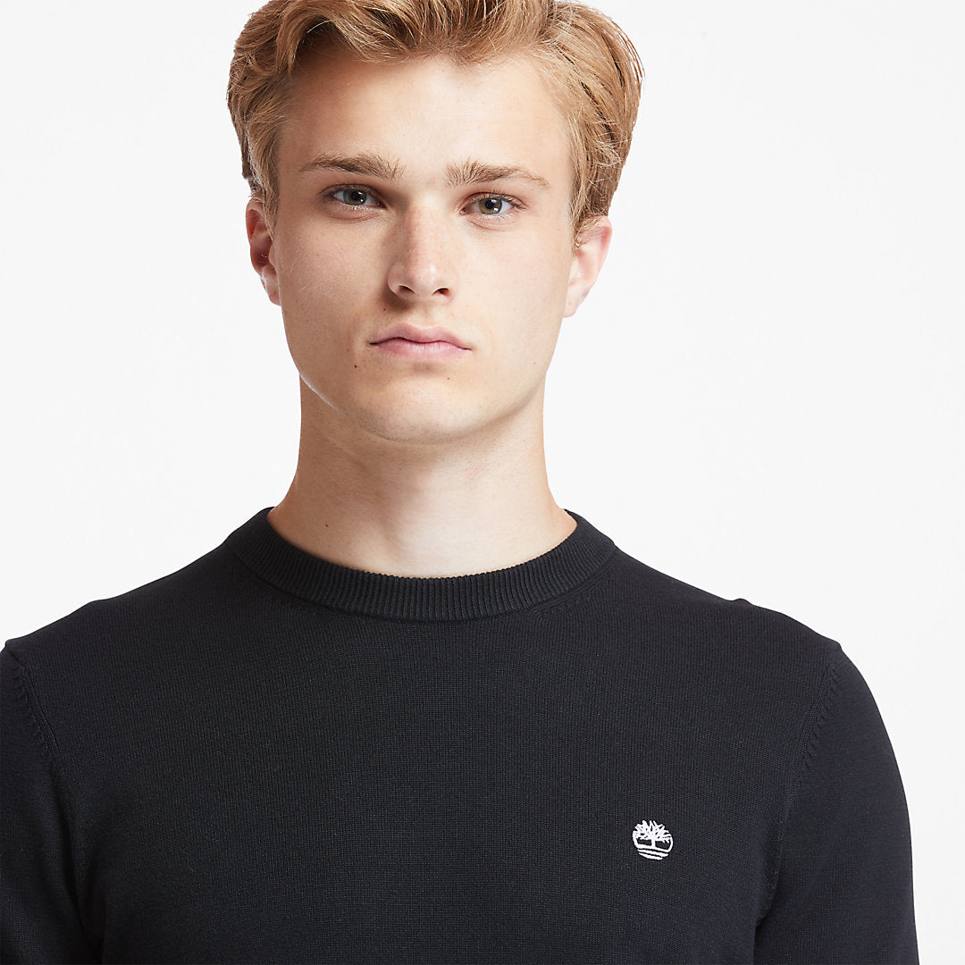 Timberland Mens Williams River Organic Cotton Sweater for Men in Black