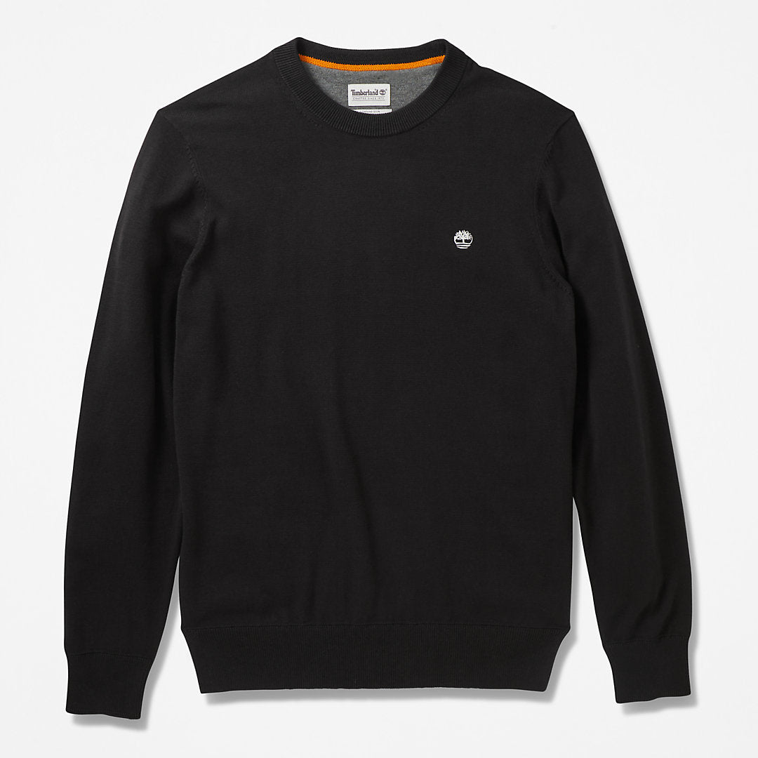 Timberland Mens Williams River Organic Cotton Sweater for Men in Black