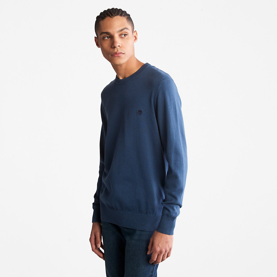 Timberland Mens Williams River Organic Cotton Sweater for Men in Blue