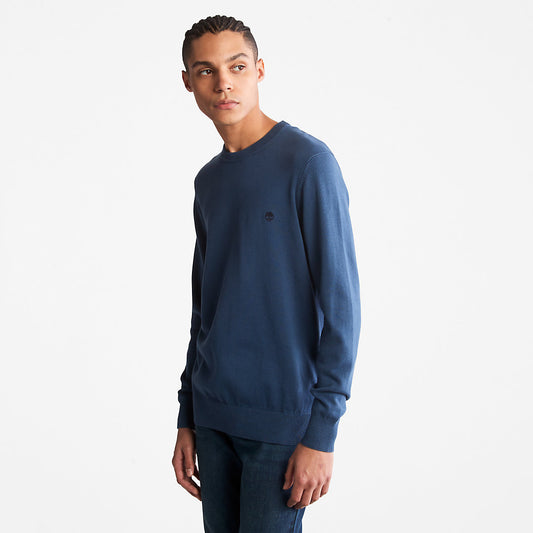 Timberland Mens Williams River Organic Cotton Sweater for Men in Blue