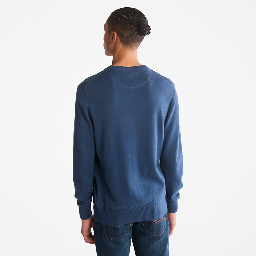 Timberland Mens Williams River Organic Cotton Sweater for Men in Blue