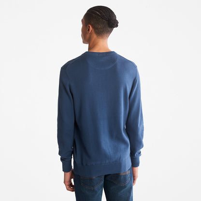 Timberland Mens Williams River Organic Cotton Sweater for Men in Blue