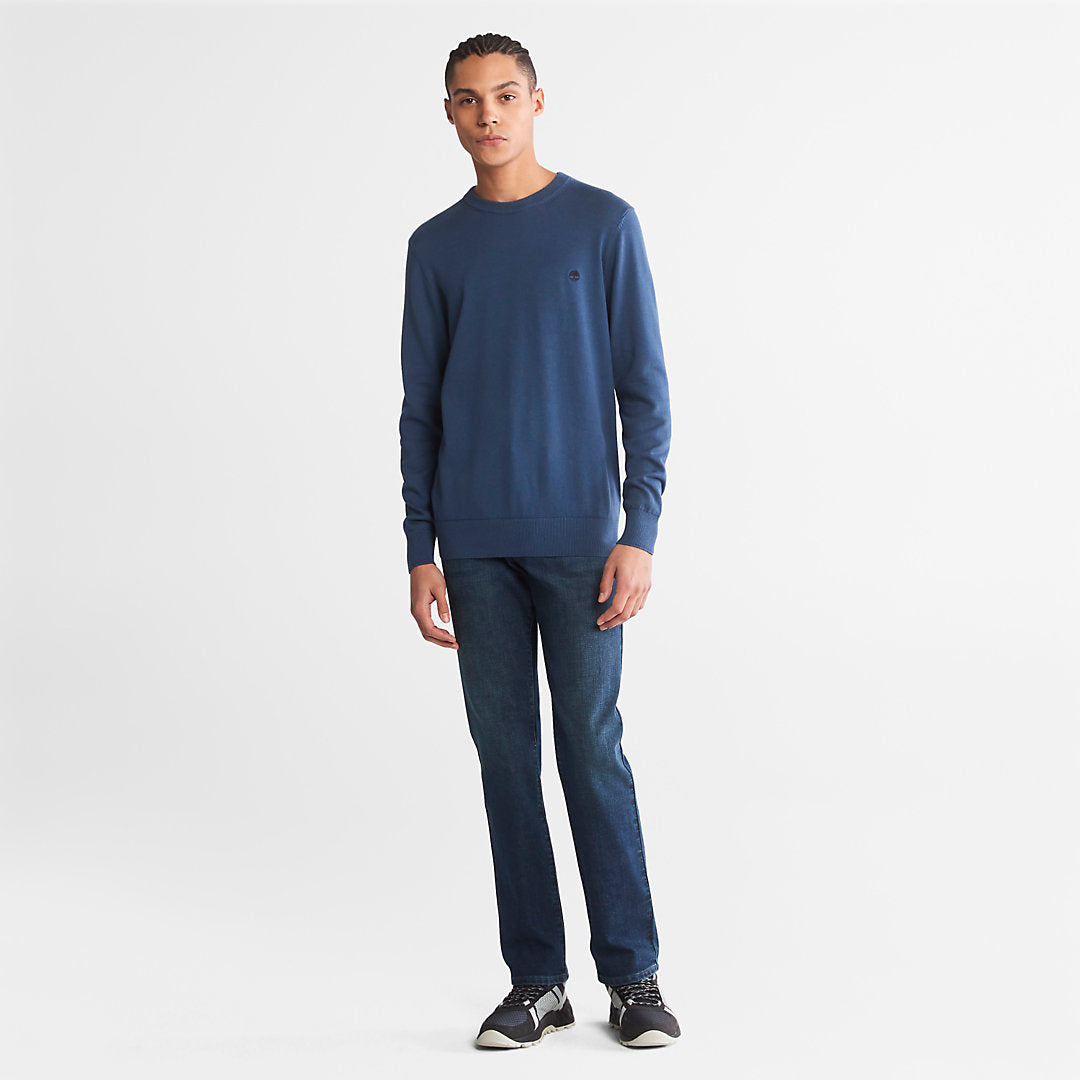 Timberland Mens Williams River Organic Cotton Sweater for Men in Blue
