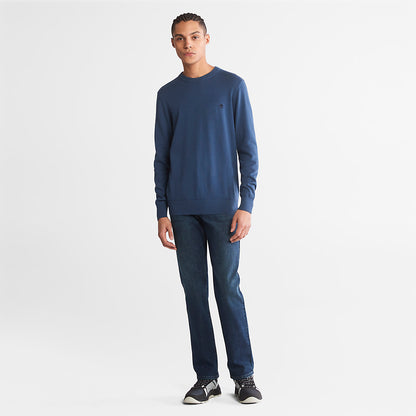 Timberland Mens Williams River Organic Cotton Sweater for Men in Blue