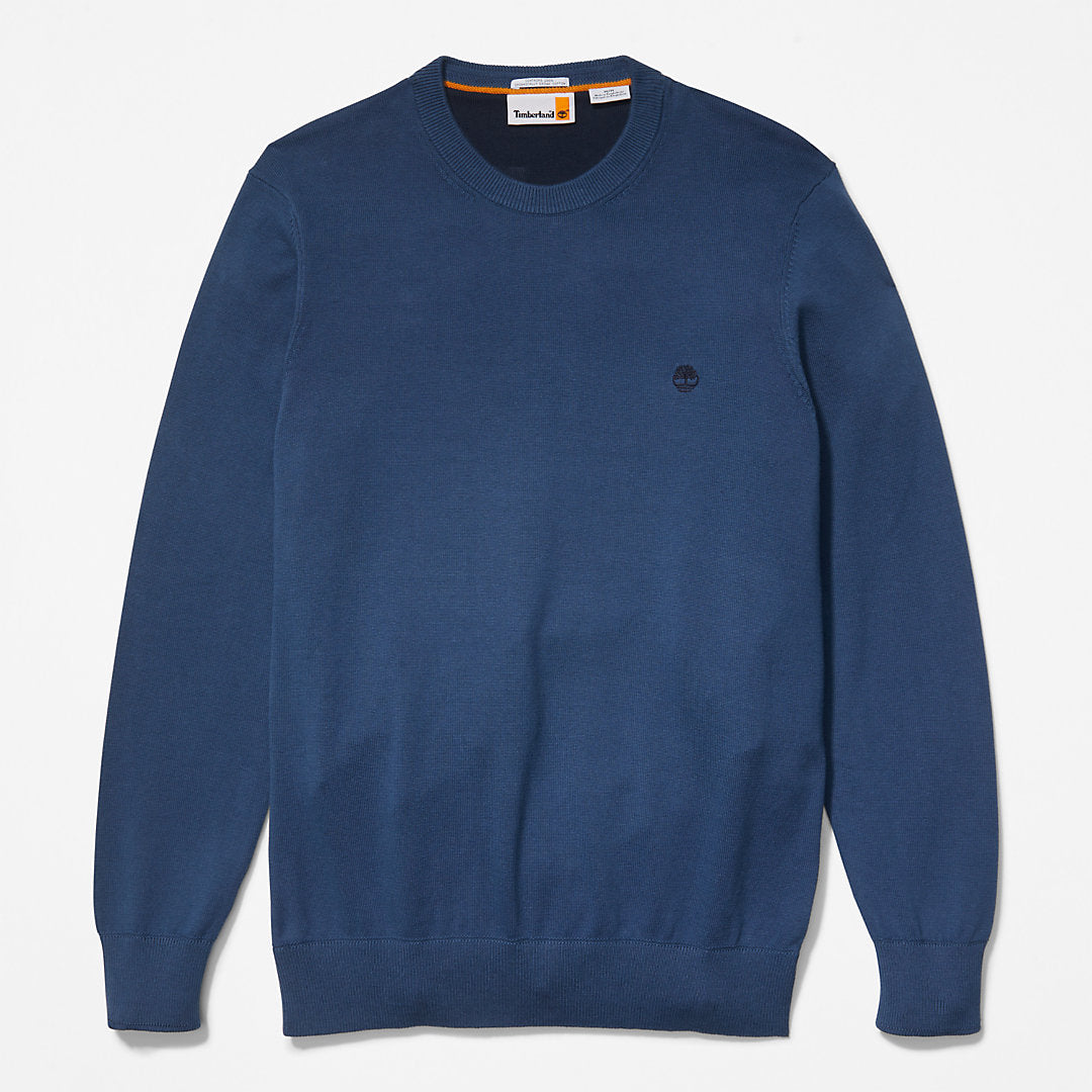 Timberland Mens Williams River Organic Cotton Sweater for Men in Blue