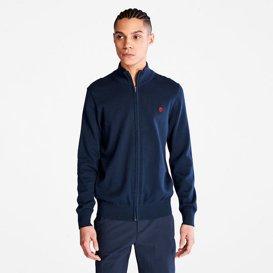 Timberland Mens Williams River Full-Zip Sweater for Men in Navy