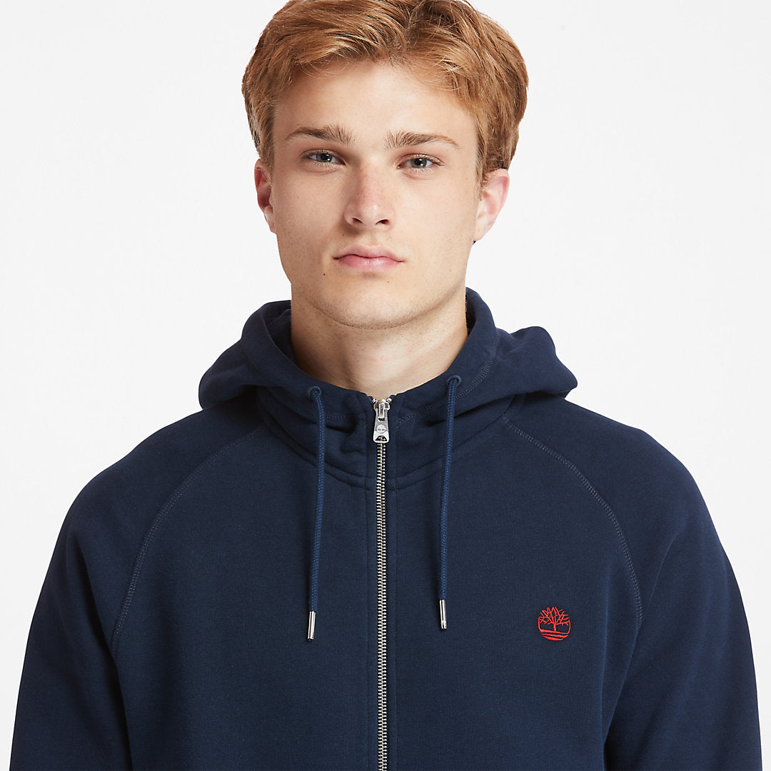 Timberland Mens Exeter River Zip Hoodie for Men in Navy