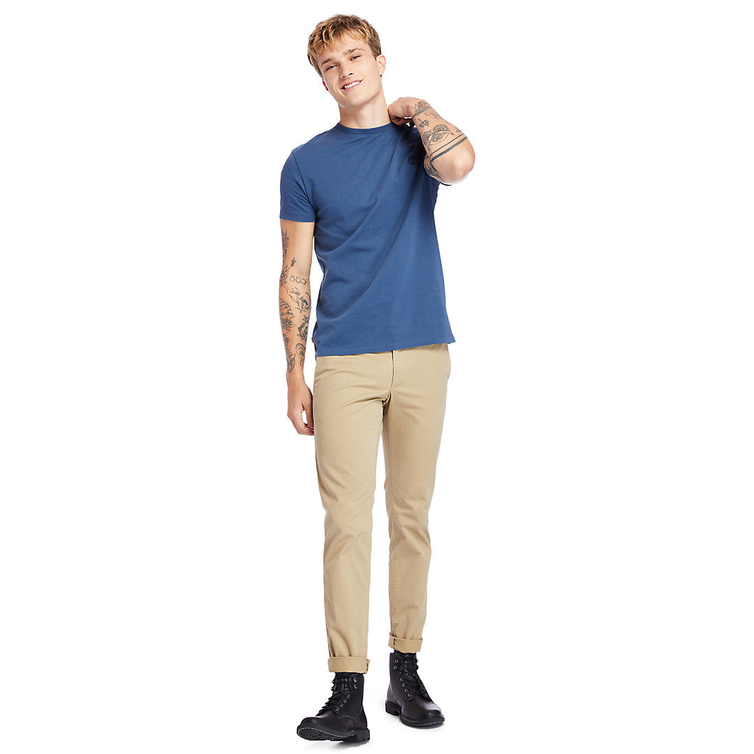Timberland Mens Dunstan River Crew Tee for Men in Navy