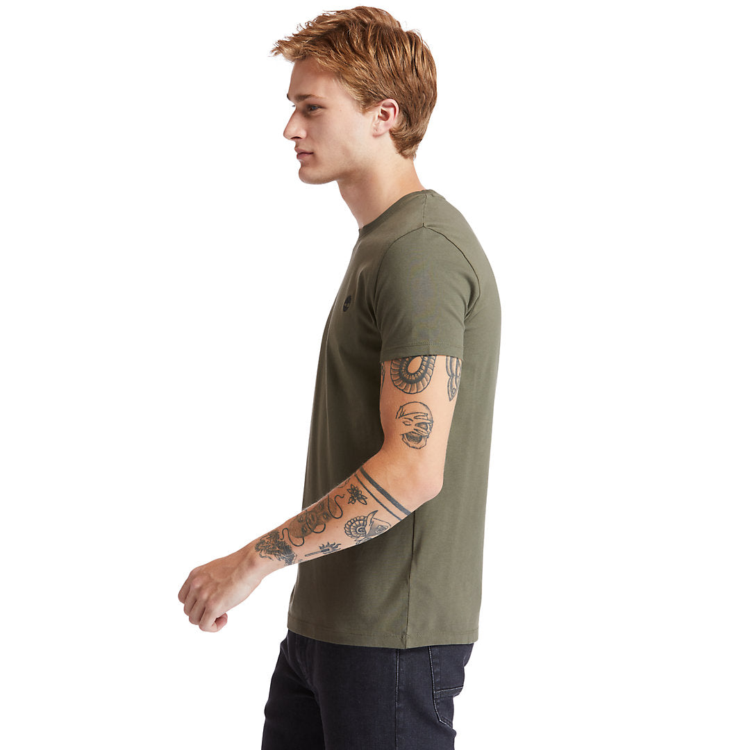 Timberland Mens Dunstan River Crew Tee for Men in Dark Green