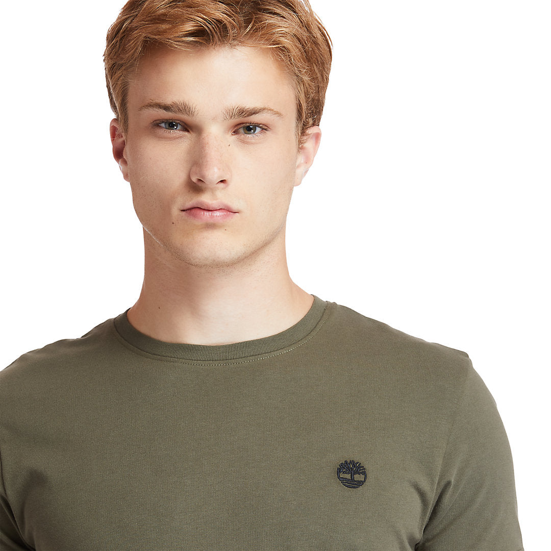 Timberland Mens Dunstan River Crew Tee for Men in Dark Green