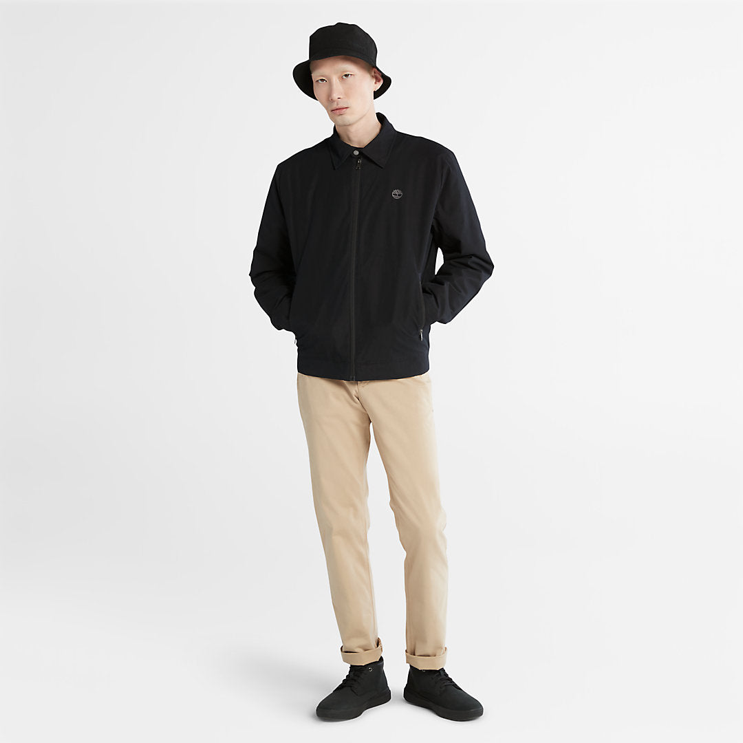 Timberland Mens Stratham Bomber Jacket for Men in Black