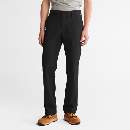 Timberland Mens Squam Lake Twill Chino Pants for Men in Black