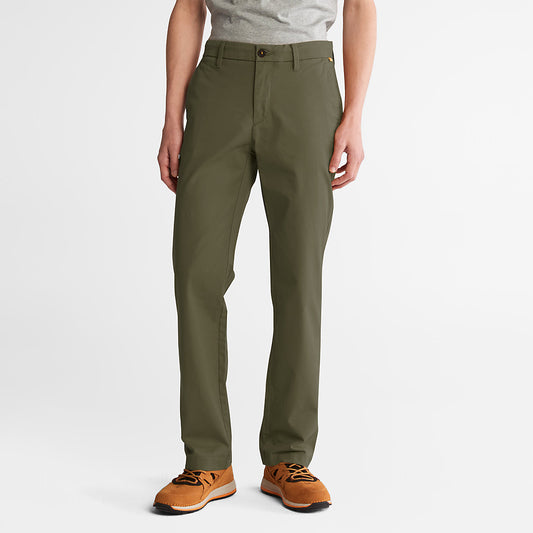 Timberland Mens Squam Lake Twill Chino Pants for Men in Green