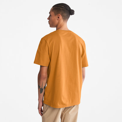 Timberland Mens Kennebec River Tree Logo T-shirt for Men in Yellow
