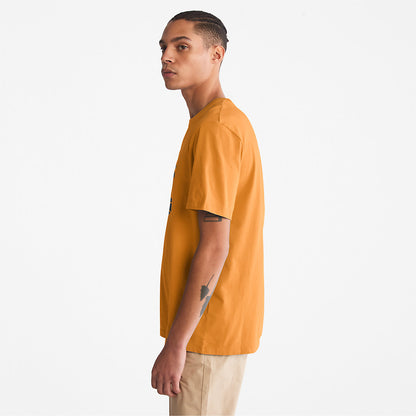 Timberland Mens Kennebec River Tree Logo T-shirt for Men in Yellow