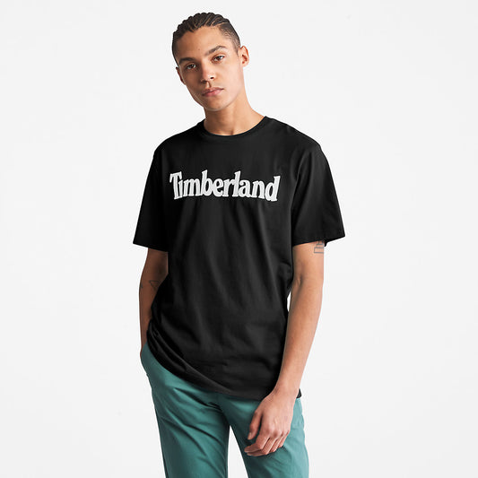 Timberland Mens Kennebec River Logo T-Shirt for Men in Black