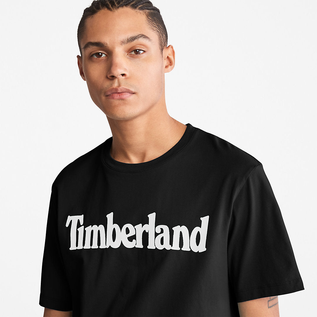 Timberland Mens Kennebec River Logo T-Shirt for Men in Black