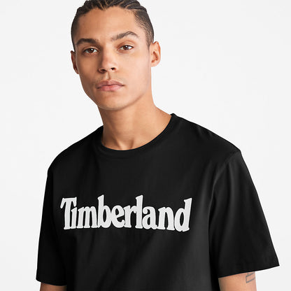 Timberland Mens Kennebec River Logo T-Shirt for Men in Black