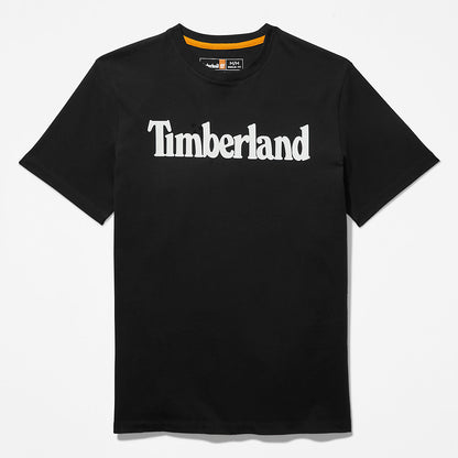 Timberland Mens Kennebec River Logo T-Shirt for Men in Black