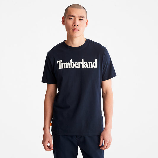 Timberland Mens Kennebec River Logo T-Shirt for Men in Navy
