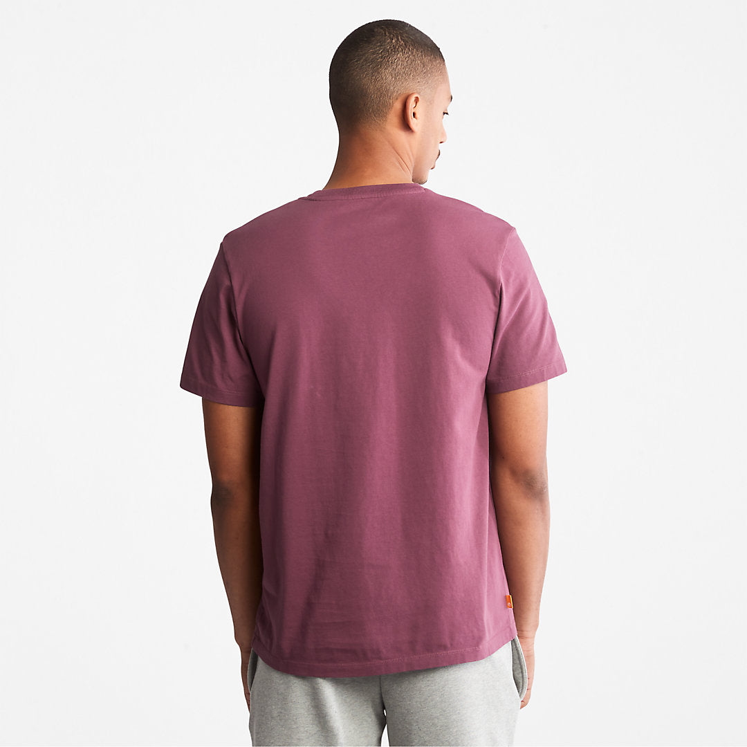 Timberland Mens Kennebec River Logo T-Shirt for Men in Purple