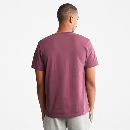 Timberland Mens Kennebec River Logo T-Shirt for Men in Purple