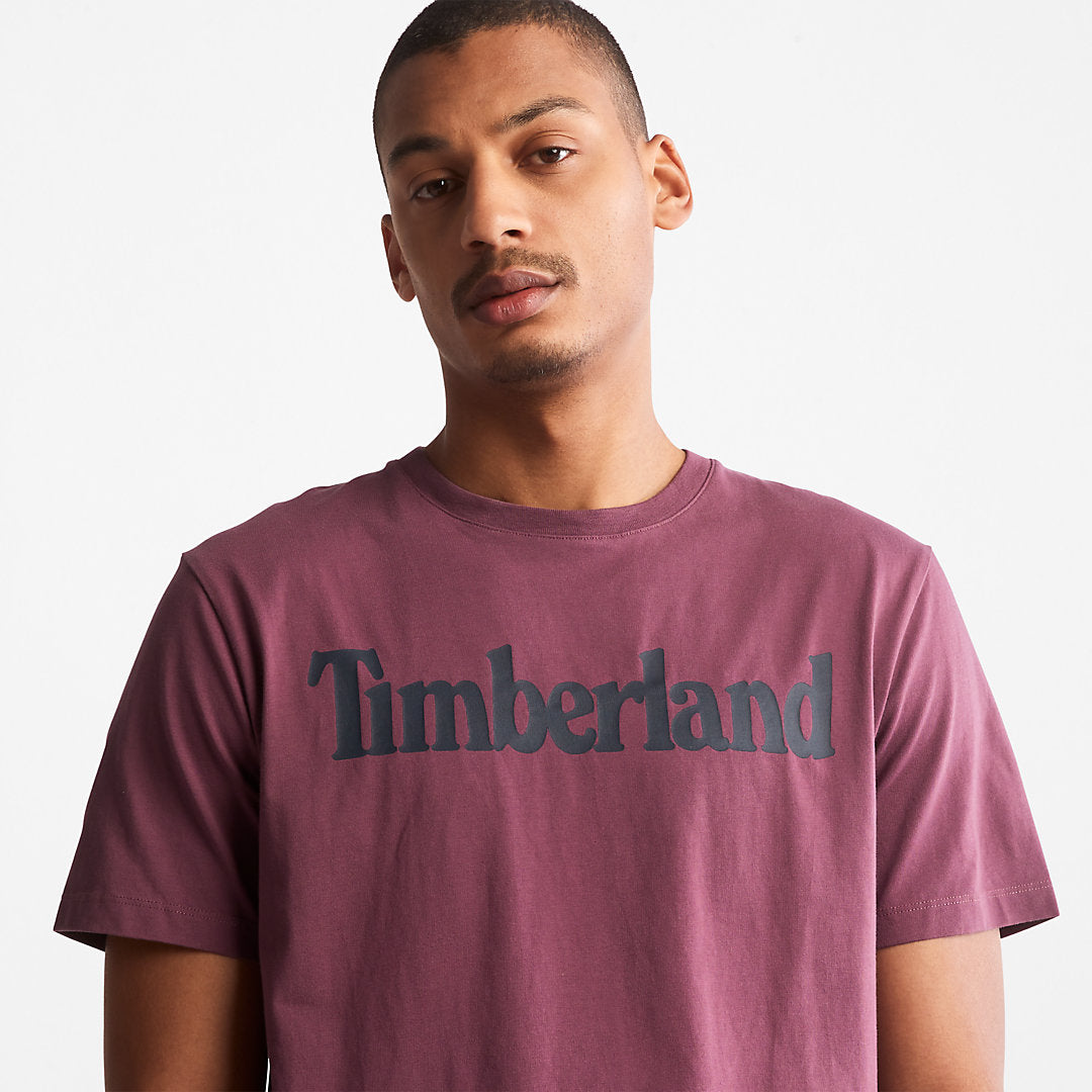 Timberland Mens Kennebec River Logo T-Shirt for Men in Purple