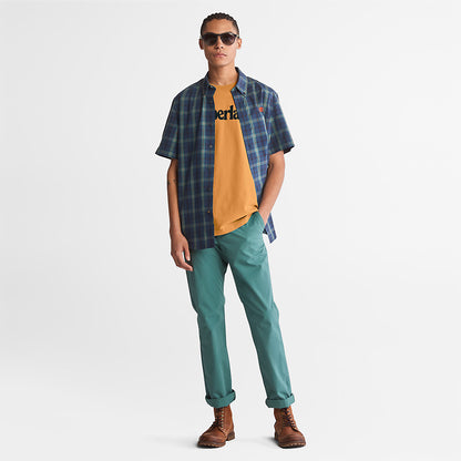 Timberland Mens Kennebec River Logo T-Shirt for Men in Yellow