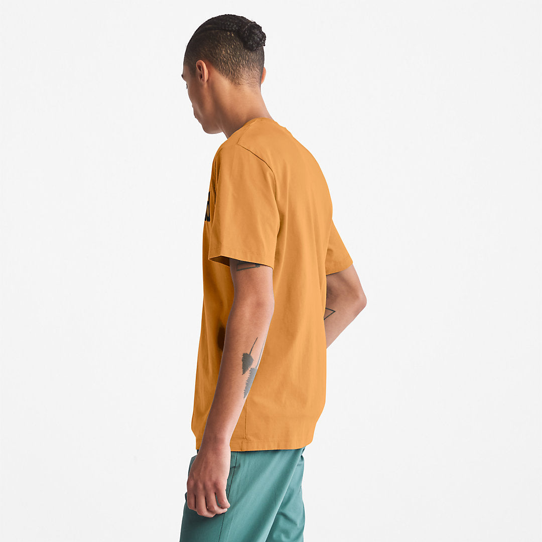 Timberland Mens Kennebec River Logo T-Shirt for Men in Yellow