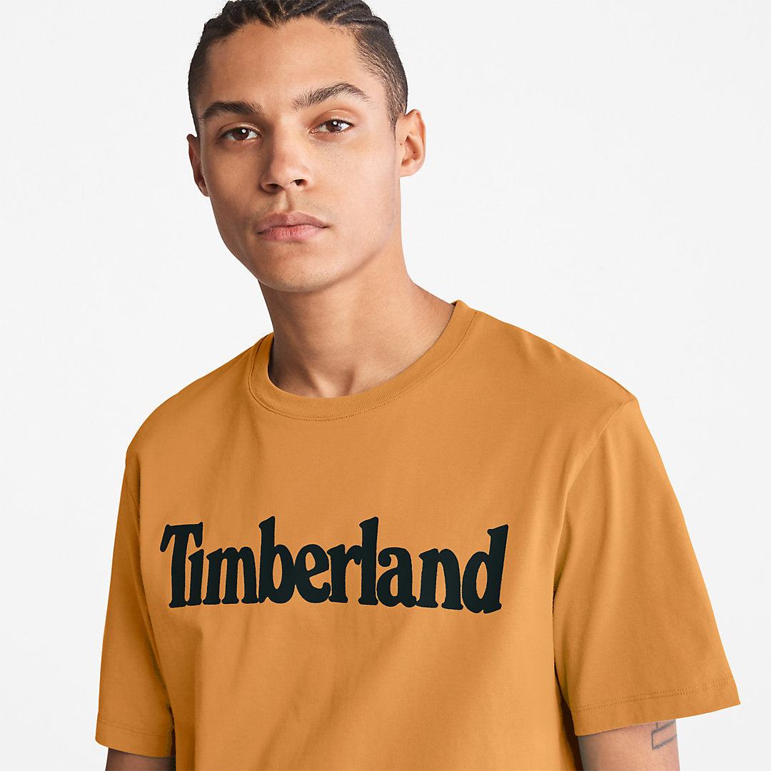 Timberland Mens Kennebec River Logo T-Shirt for Men in Yellow