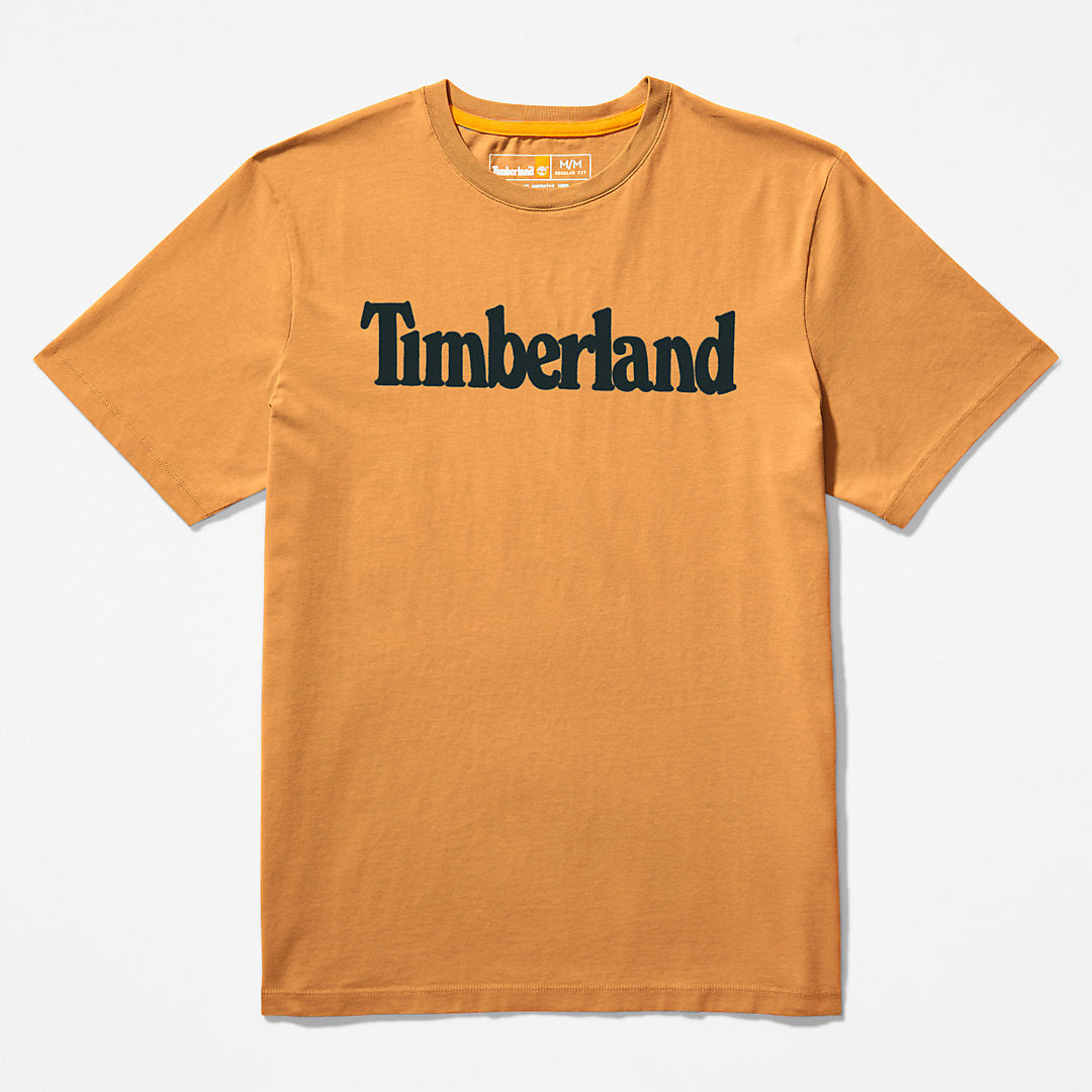 Timberland Mens Kennebec River Logo T-Shirt for Men in Yellow