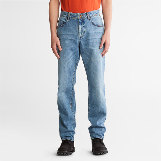 Timberland Mens Squam Lake Stretch Jeans in Light Blue