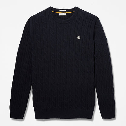 Timberland Mens Phillips Brook Cable-knit Sweater for Men in Navy