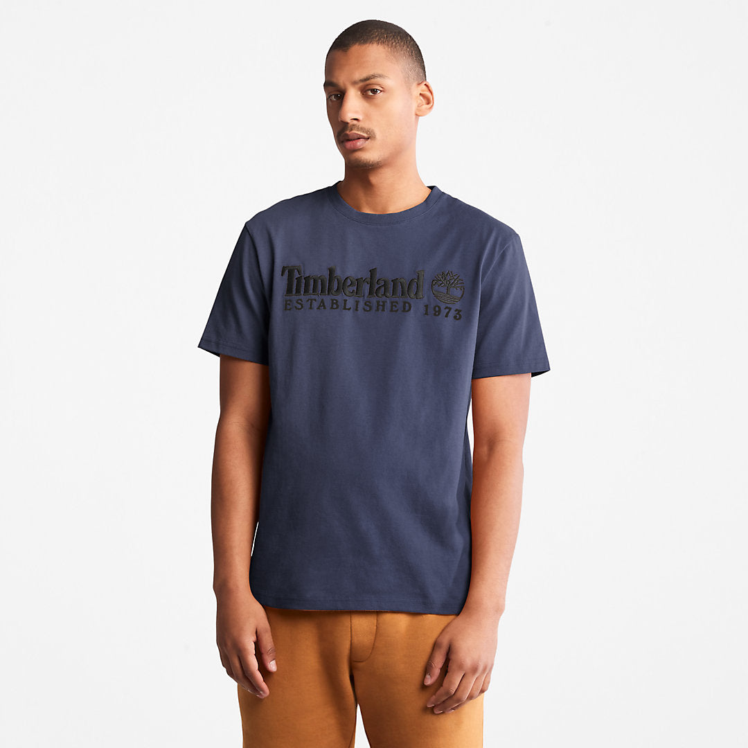 Timberland Mens Outdoor Heritage Logo T-Shirt for Men in Navy